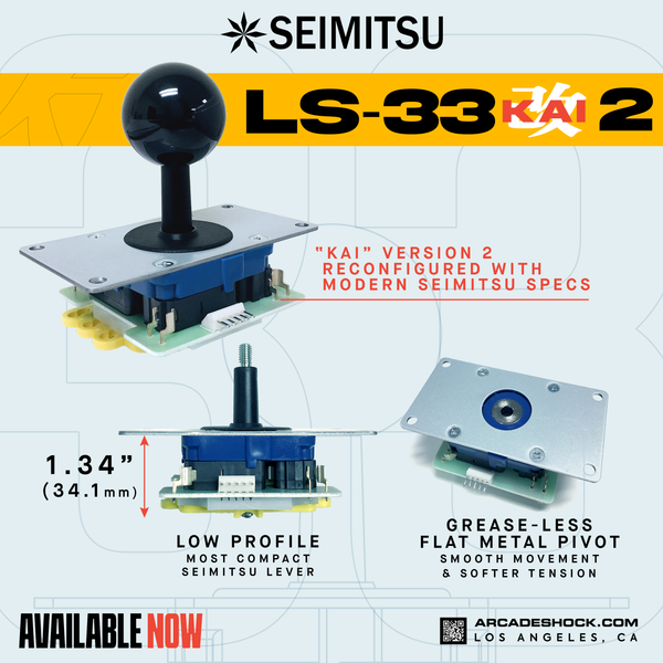 SEIMITSU LS-33-01 Kai Version 2 Joystick (Compact Lever) [AS