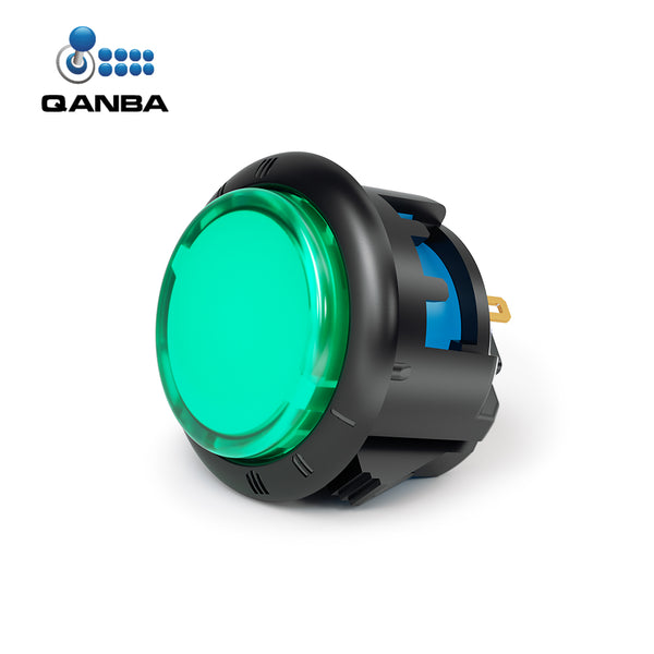 Qanba Gravity Ks Boutons mécaniques d'arcade 30mm 24mm Bouton-poussoir mécanique à encliquetage (Boîte… (Bleu clair E01(12 pcs