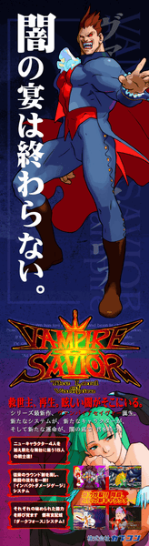 VAMPIRE SAVIOR VINYL BANNER [PRE-ORDER] – Arcade Shock
