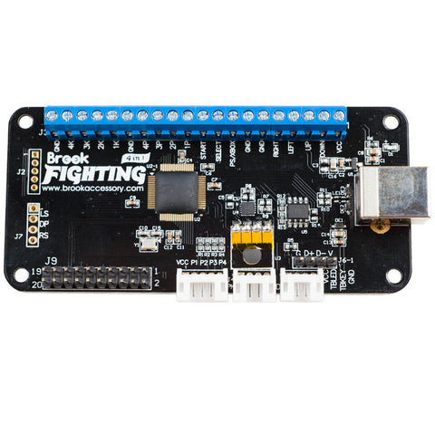 EZ Mod for Mad Catz TE2 w/ Brook Universal Fighting Board Kit (w/ soldered headers)