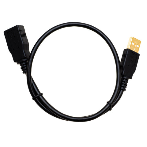 USB 2.0 A Male to A Female Extension (1.5 ft) BLACK