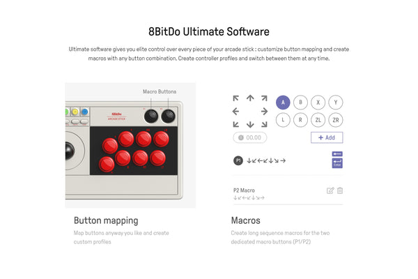 Amazon.co.jp: 8Bitdo Bluetooth アーケードスティック for