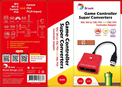 BROOK Wii / Wii U / SW / PS4 to SW / PS4 / PC Super Converter