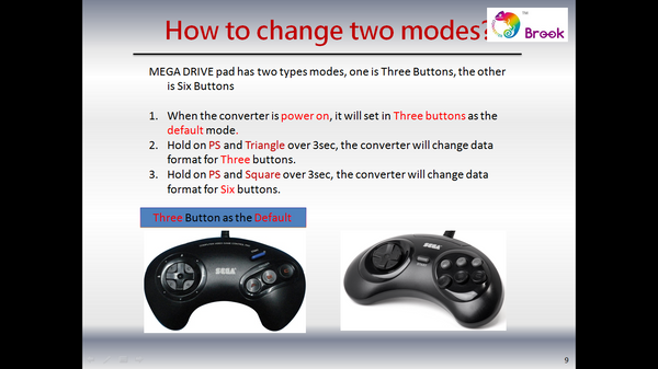 BROOK Super Duo Converter PS3/4 to Sega Genesis MD NEC PC-Engine Sega  Astro City [RETRO SERIES]