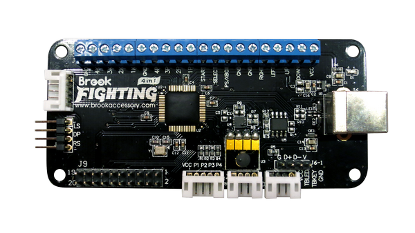BROOK Universal Fighting Board (PS3 | PS4 | Xbox 360 | Xbox One | PC | WIIU | Switch | NEO•GEO Mini) w/ 20-Pin and Pre-Soldered Headers