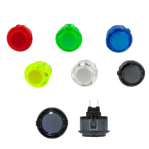 SANWA DENSHI [24mm] CLEAR Pushbutton OBSC24 [Snap-In]