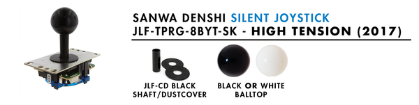 SANWA DENSHI JLF-TPRG-8BYT-SK Silent Joystick -High Tension (2017 Model)