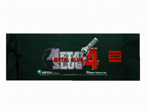 Metal Slug 4 Large Marquee (AI, BLACK Version)