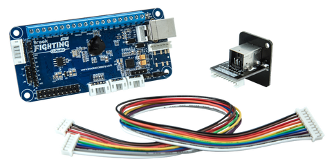 UNIVERSAL MODDING KIT w/Brook PS4/PS3 Fighting Board / Custom USB Cables / 20-pin Harness / USB Pass-Thru (Modding Made Easy Series)