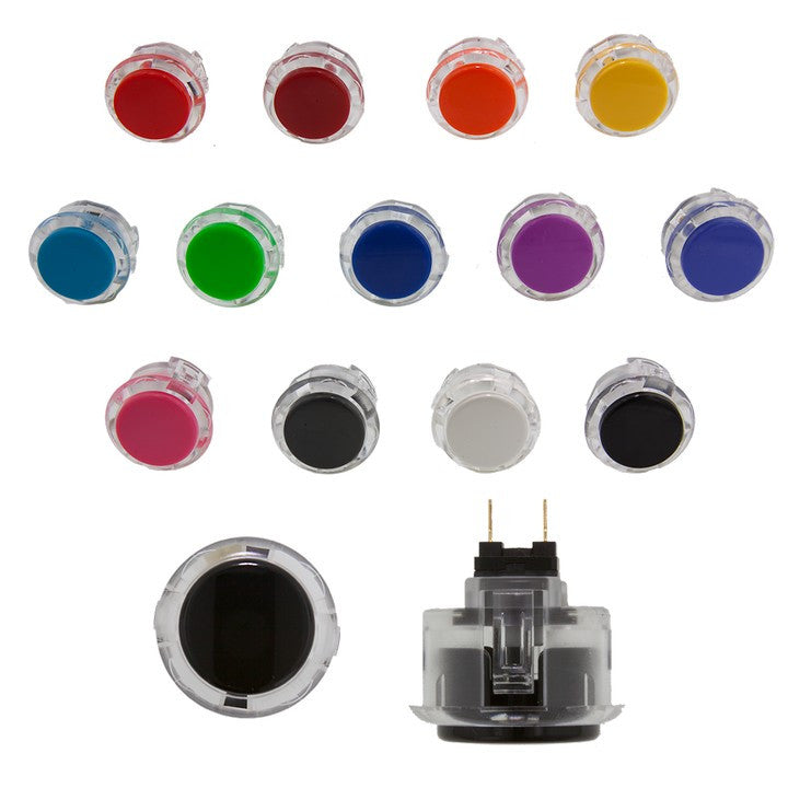 SANWA DENSHI OBSC30-HC-XX 30mm HALF CLEAR Pushbutton