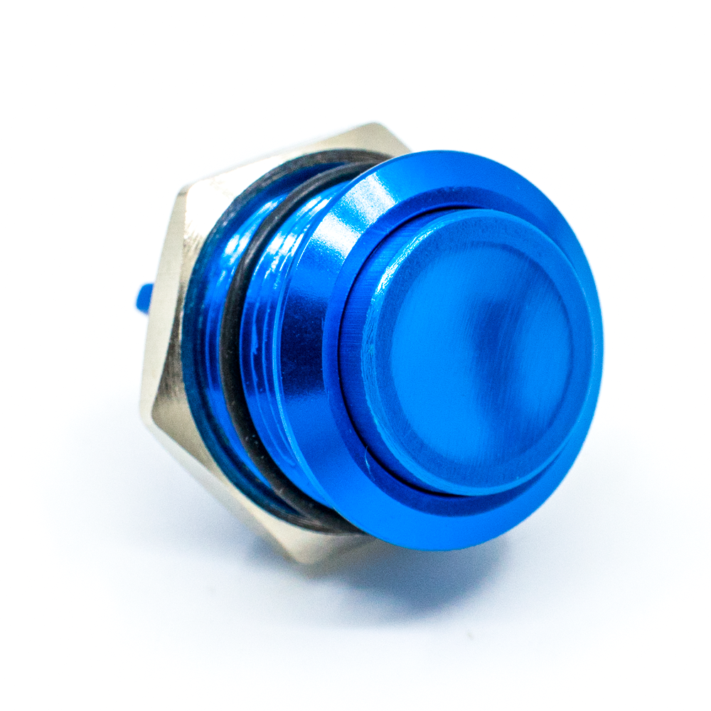 EX GEAR 16mm Aluminum Push Button .110 Terminal – Arcade Shock