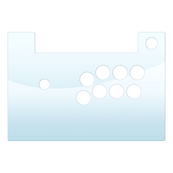 HORI Fighting Stick Alpha - Extended Vewlix Layout PLEXI TOP and BOTTO ...