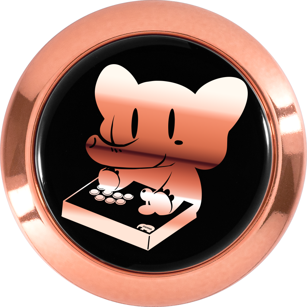 SANWA DENSHI Metallic Elephant Masher Pushbuttons (30mm) [CHOOSE TYPE]