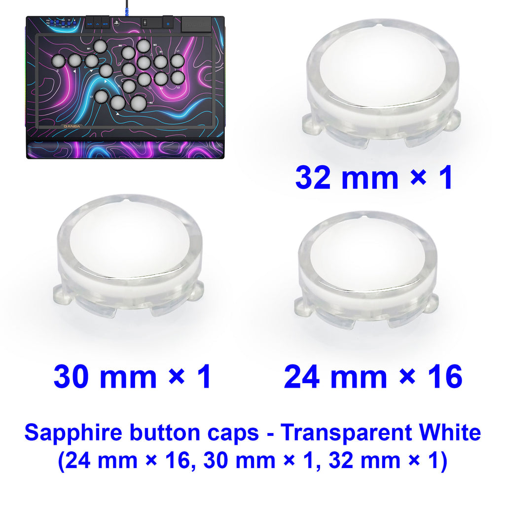 REPLACEMENT CAPS for QANBA SAPPHIRE Leverless Controller