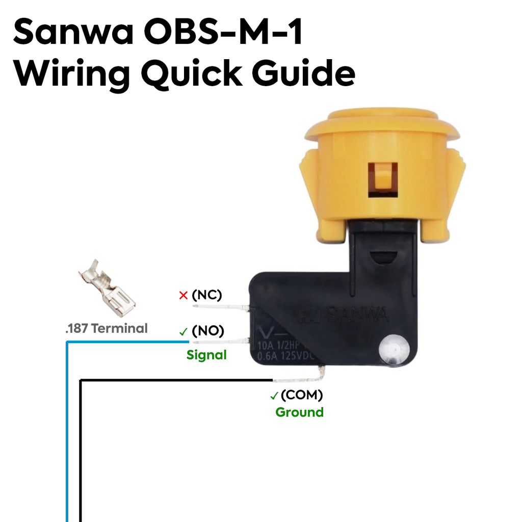 SANWA DENSHI OBS-M-1 Microswitch – Arcade Shock