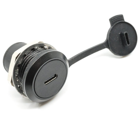 USB C to A Round Panel Mount Adapter Version 2 (USB 3.0)