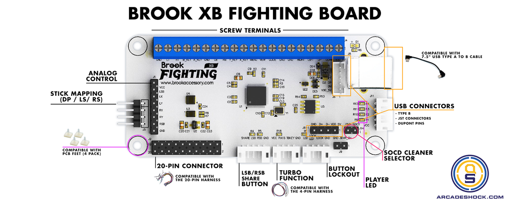 BROOK XB FIGHTING BOARD (All Xbox Support - See Product Details)