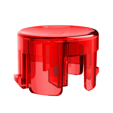 Classic Concave CLEAR Caps for SANWA DENSHI 24mm Pushbuttons