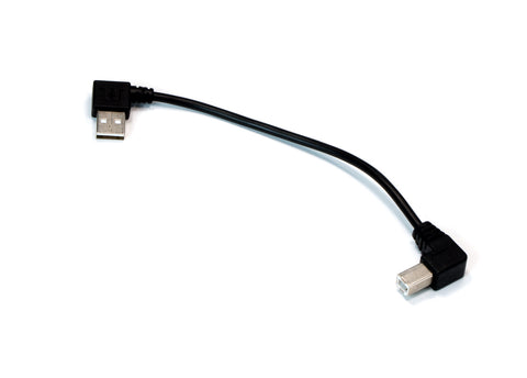 Custom Angled 7.5 or 12" USB TYPE A to B Cable