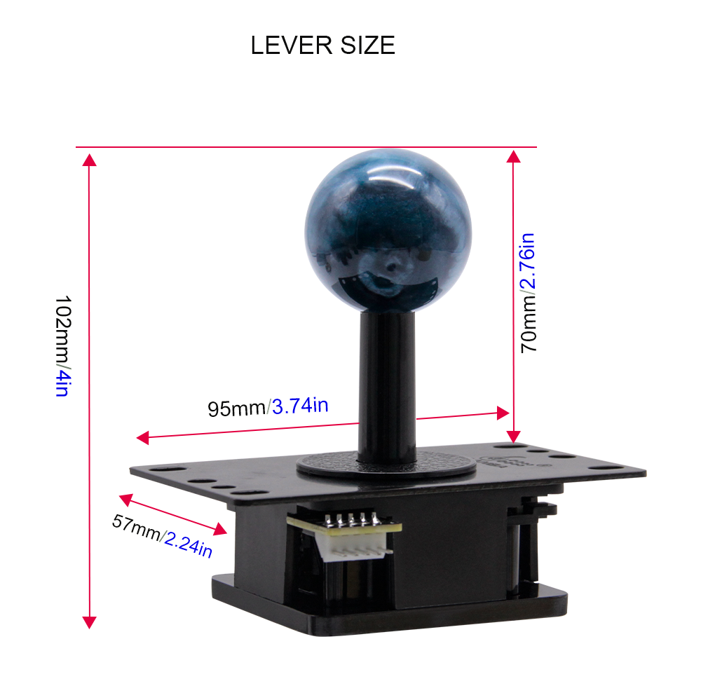 QANBA Gravity Silent Joystick [CHOOSE TYPE] – Arcade Shock