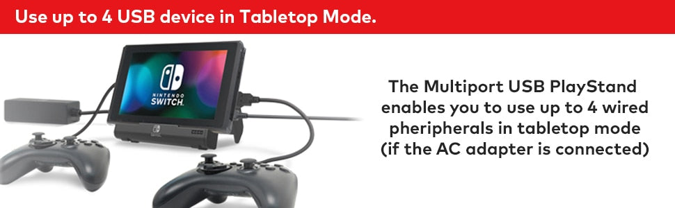 Multiport USB Playstand for Nintendo Switch by Hori Arcade Shock
