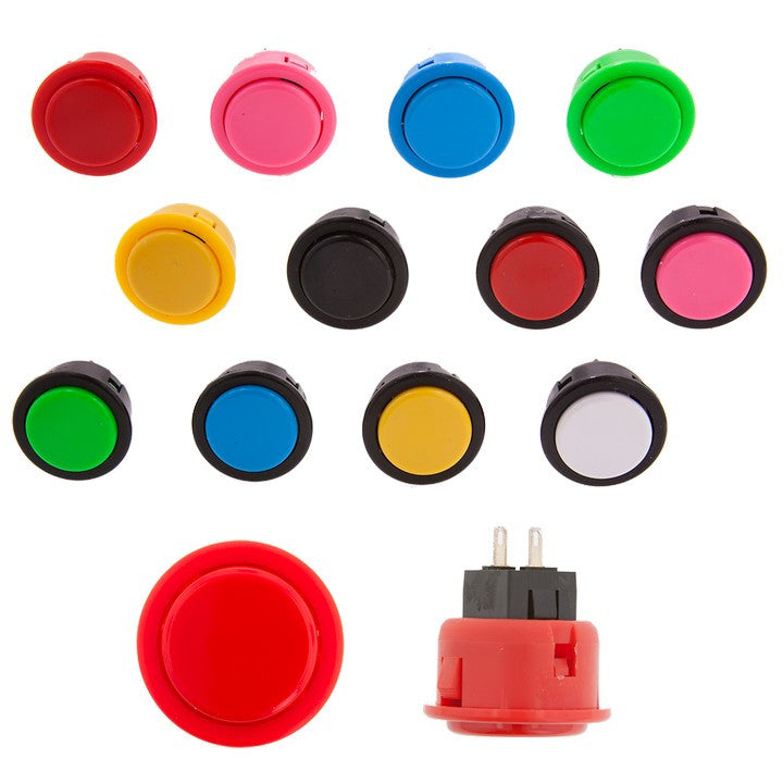 SEIMITSU PS-14-D Solid Color Pushbutton [24mm - Snap In]