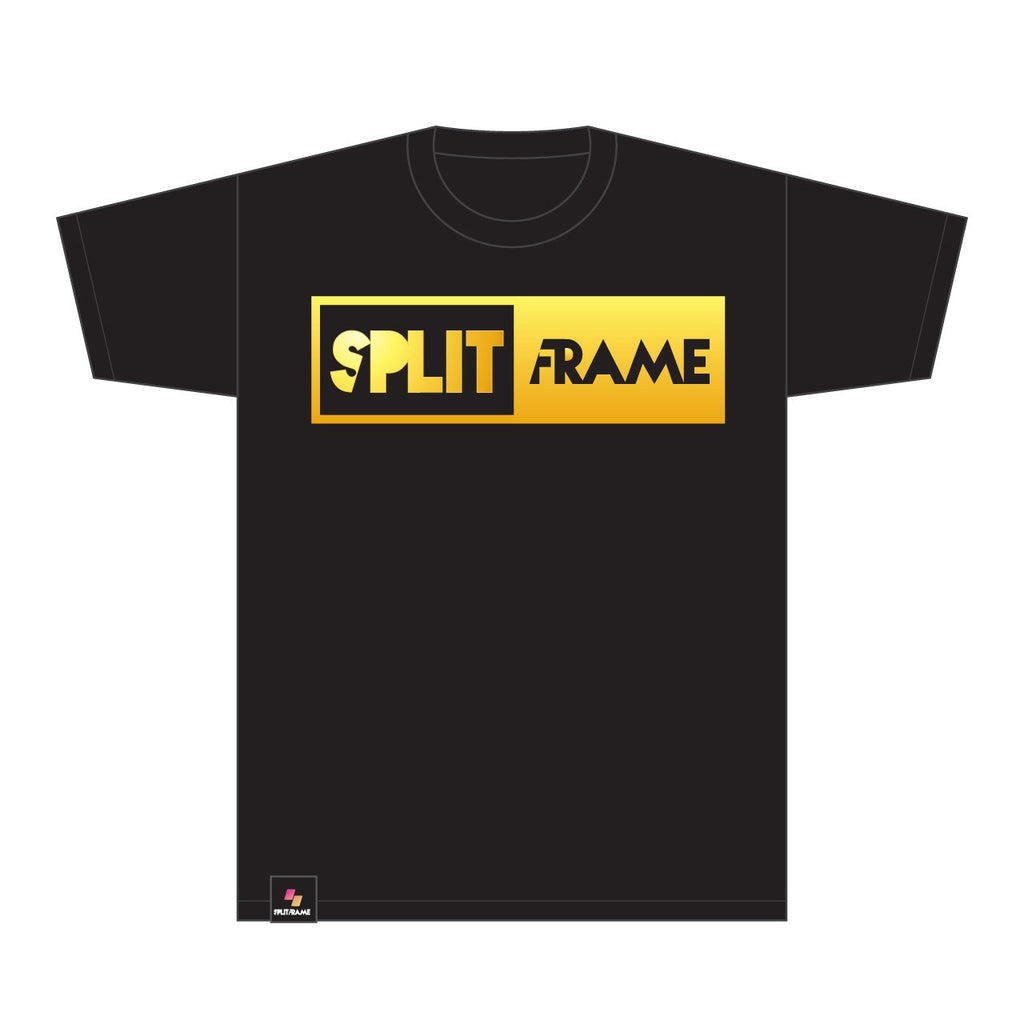 SPLITFRAME Logo Gold Tee – Arcade Shock