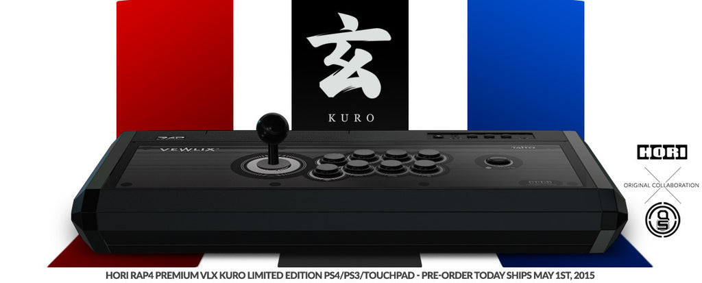 HORI RAP4 Premium VLX KURO Controller PS4/PS3 with Touchpad