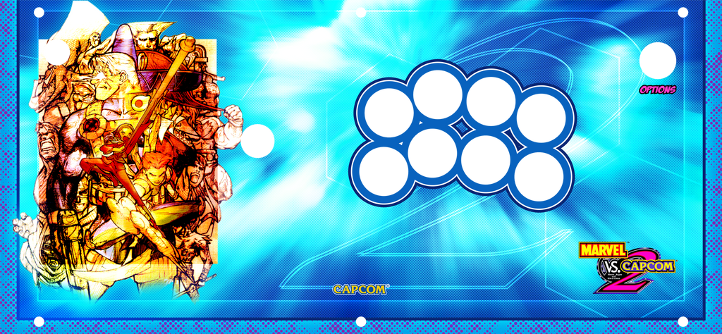 Mvc2 Button Layout Marvel vs Capcom 2 Custom Acrylic Artwork for Hori or Razer [SEE OPTIO ...